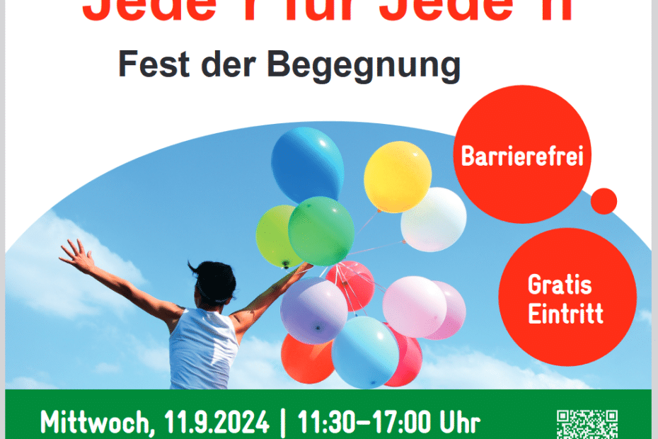 Jede*r für Jede*n - Fest der Begegnung, am 11. September 2024 von 11.30 bis 17 Uhr im Wiener Rathaus